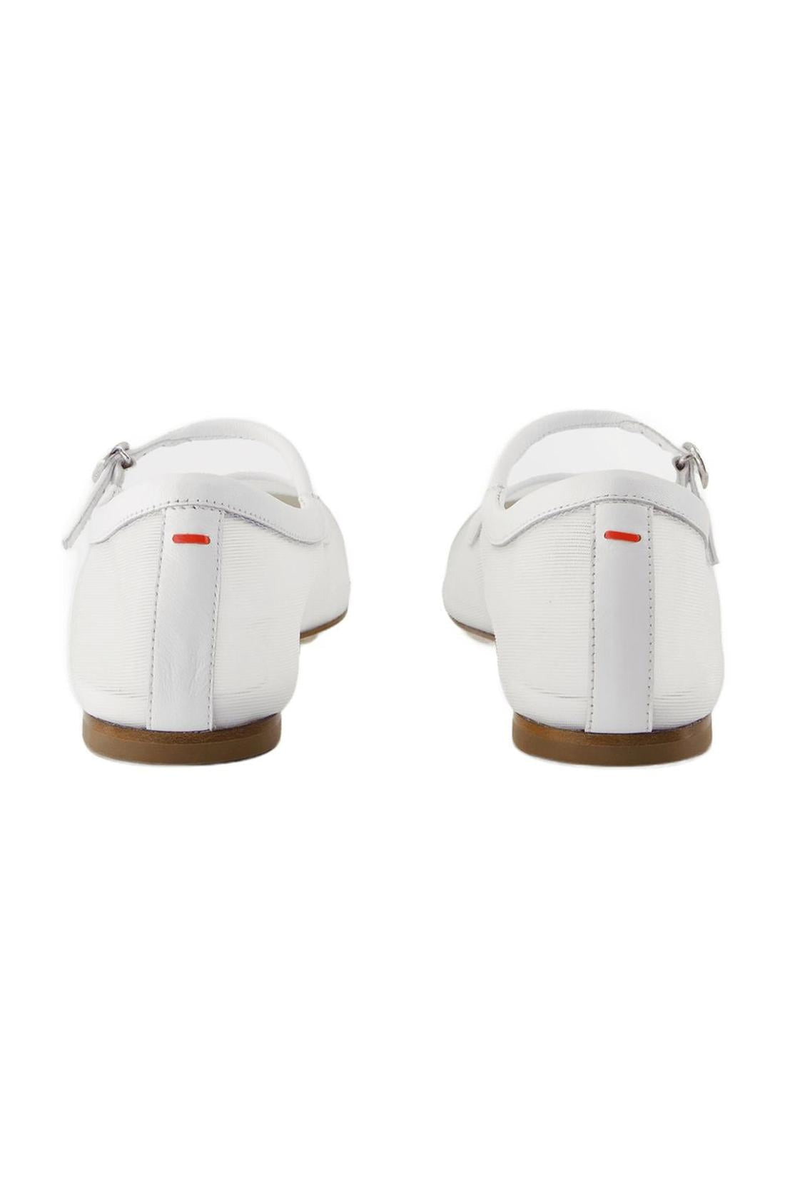 Uma Mesh Ballerinas - Aeyde - Leder - Weiß