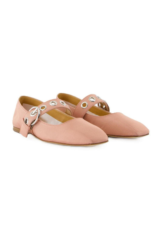 Uma Eyelet Ballerinas - Aeyde - Seide - Rosa