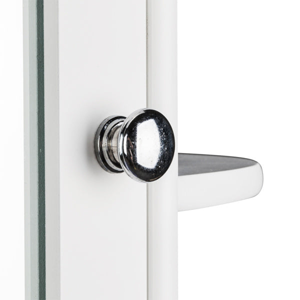 White Paint Surface Density Board, 1 Mirror Door, 3 Layers On Each Side