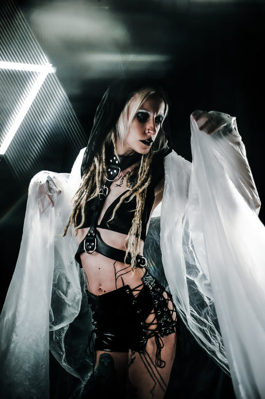 Leather Look Chest Harness