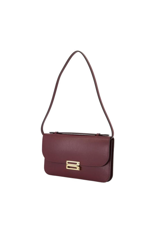 Midi Dorian Clutch - Victoria Beckham - Leder - Bordeaux