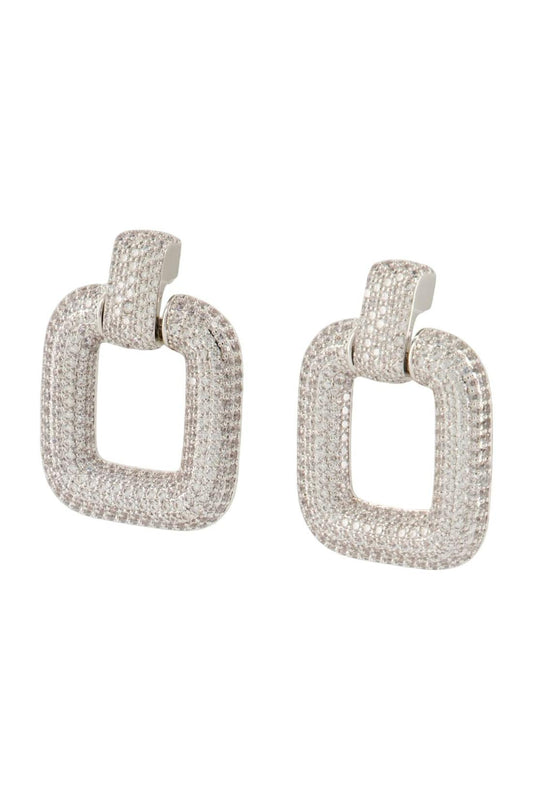 Crystal Ohrringe - SELF PORTRAIT - Messing - Silber