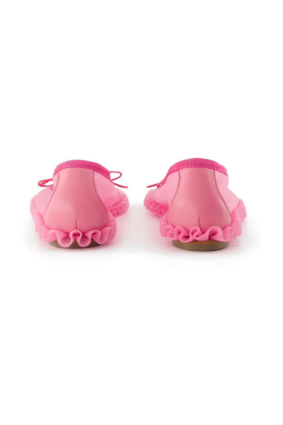 Tutu Frill Ballerinas - Simone Rocha - Mesh - Rosa