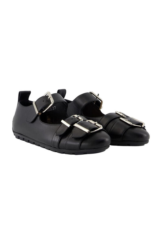 Buckle Grip Ballerinas - Simone Rocha - Leder - Schwarz
