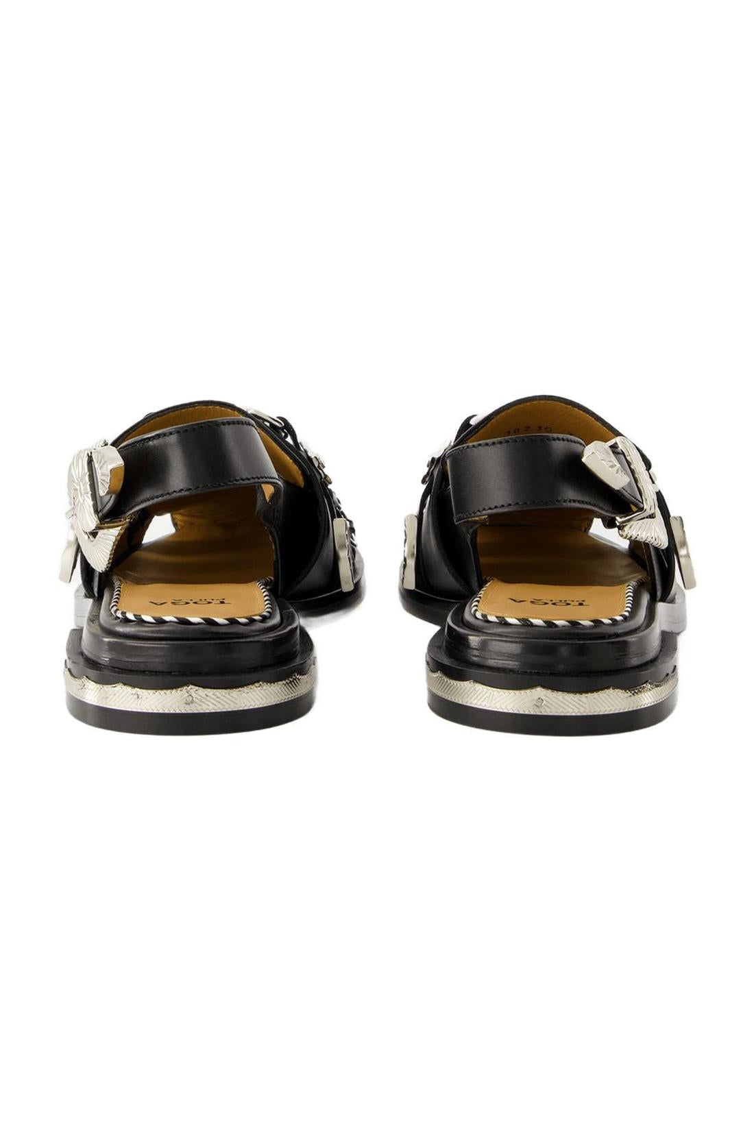 Sandalen Aj1312 - Toga Pulla - Leder - Schwarz