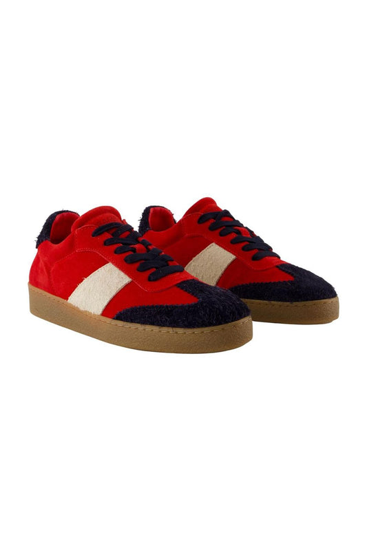 Sanoa Sneakers - Samsoe Samsoe - Leder - Rot