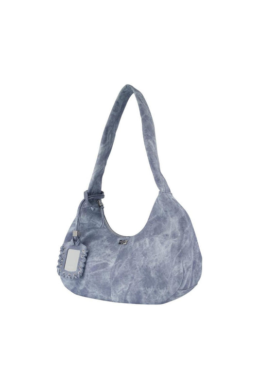 Bou Medium Schultertasche - Ganni - Leder - Blau