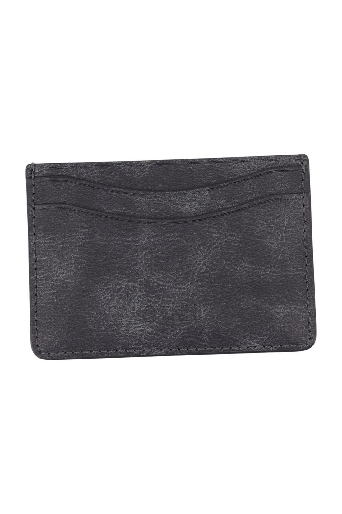 Kartenhalter Vintage - Ganni - Leder - Grau