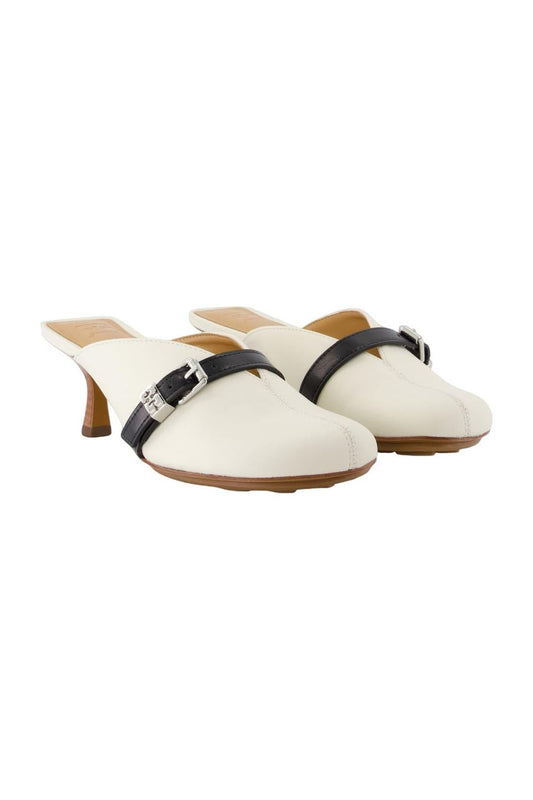 Sue Heeled Sandalen - Ganni - Leder - Weiß
