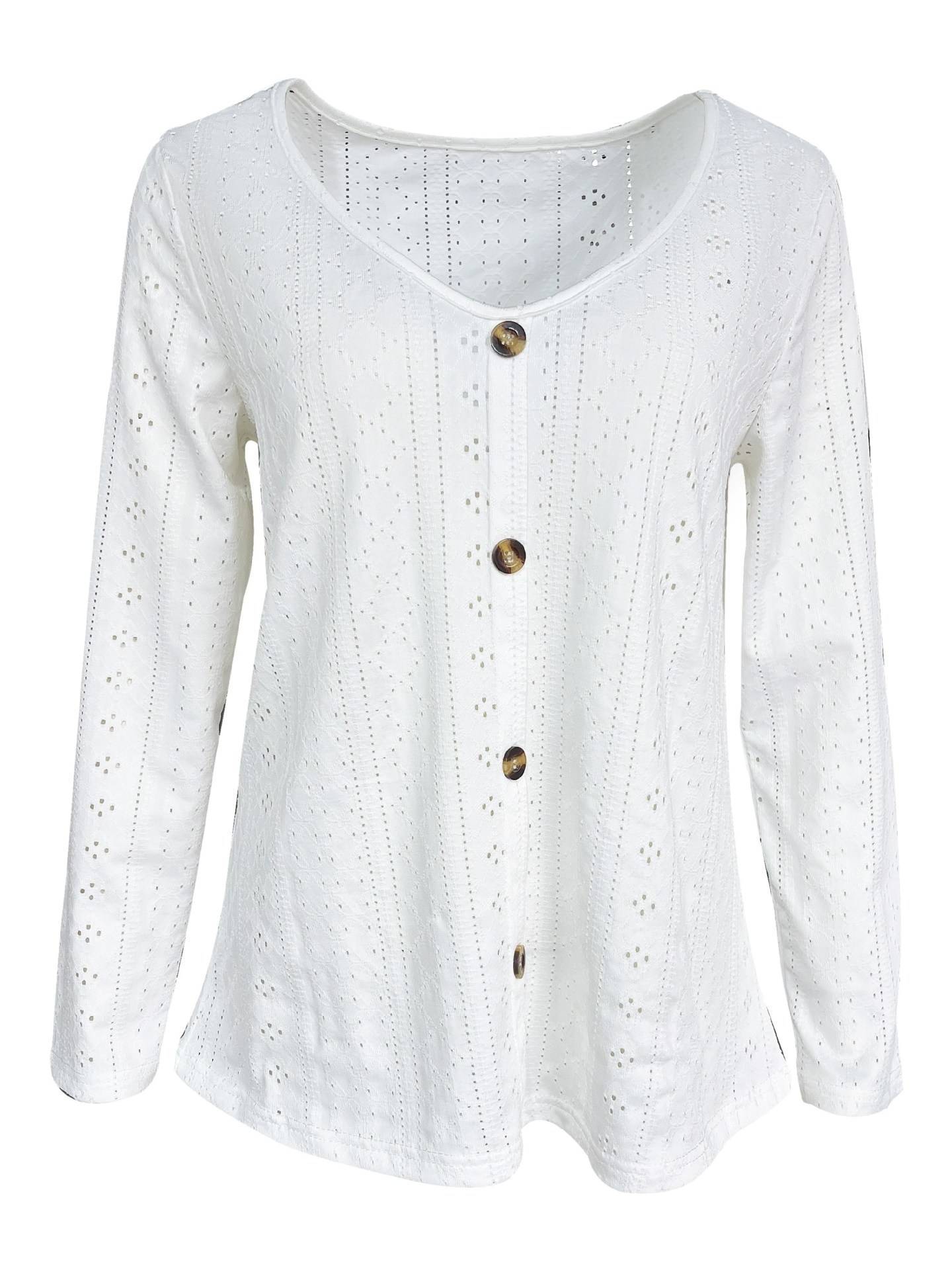 Women´s Button Down V-Neck Blouse