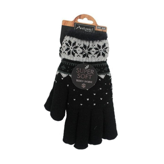 Winter Damen Handschuhe Schneeflocke » günstige Fingerhandschuhe » Winterhandschuhe » Strickhandschuhe One Size