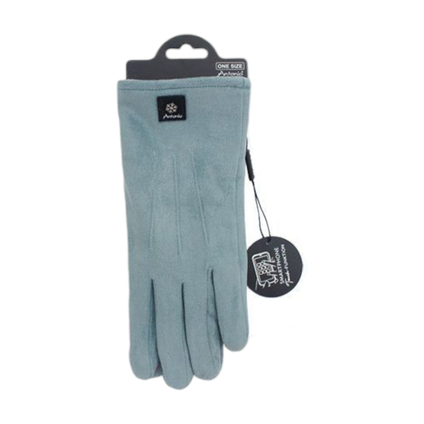 Gefütterte Winter Damen Handschuhe » Winterhandschuhe mit Teddy Innenfutter » Fingerhandschuhe mit drei Streifen auf Handrücken | Touchfunktion
