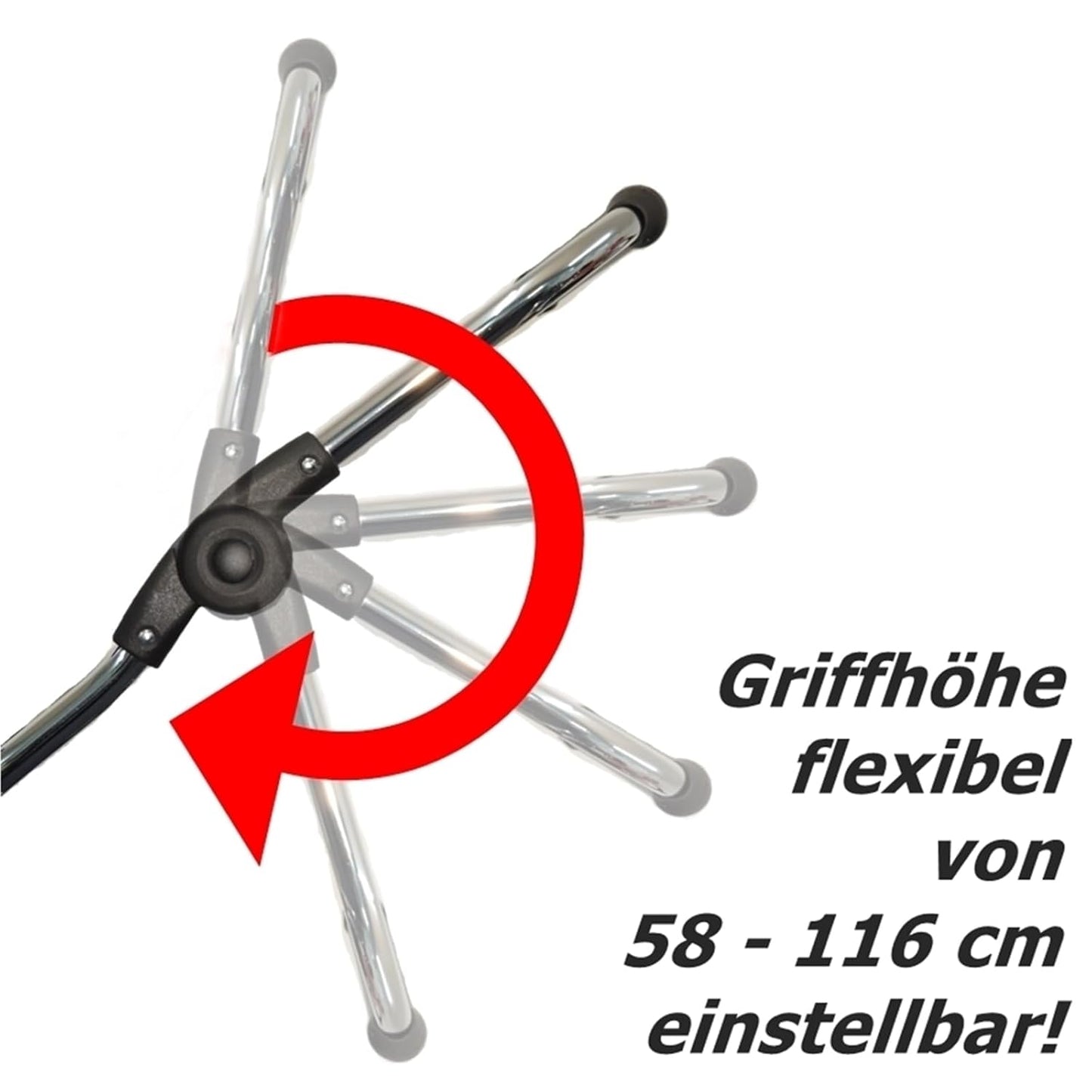 EICHHORN Kinderwagen Kombikinderwagen Komplett-Set, 0-3 Jahre, umbaubar zum Sportwagen, inklusive Babytragetasche, Stoff Grau, ECCO-Räder