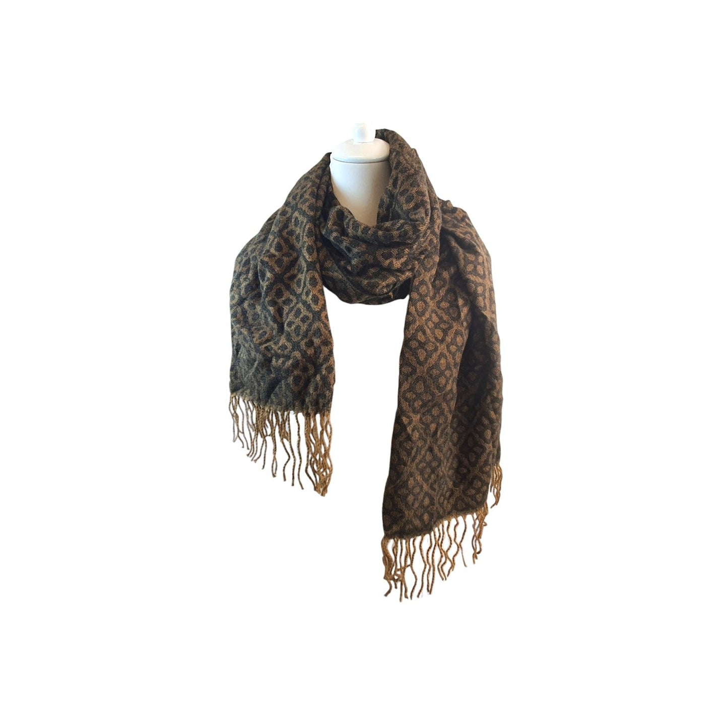Winter Damen Schal Soft Cashmera » Winterschal Boutique Blume » Damenschal » Fransenschal 180 x 65 cm