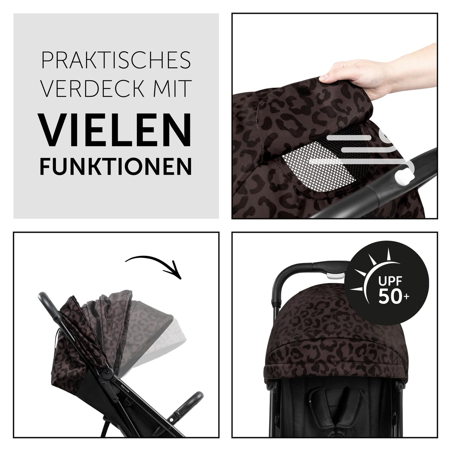 Hauck Travel N Care Dark Olive Kinderwagen – Leichter Reise Buggy für Kinder ab Geburt bis 22 kg mit Liegefunktion, kompakt und UPF 50+