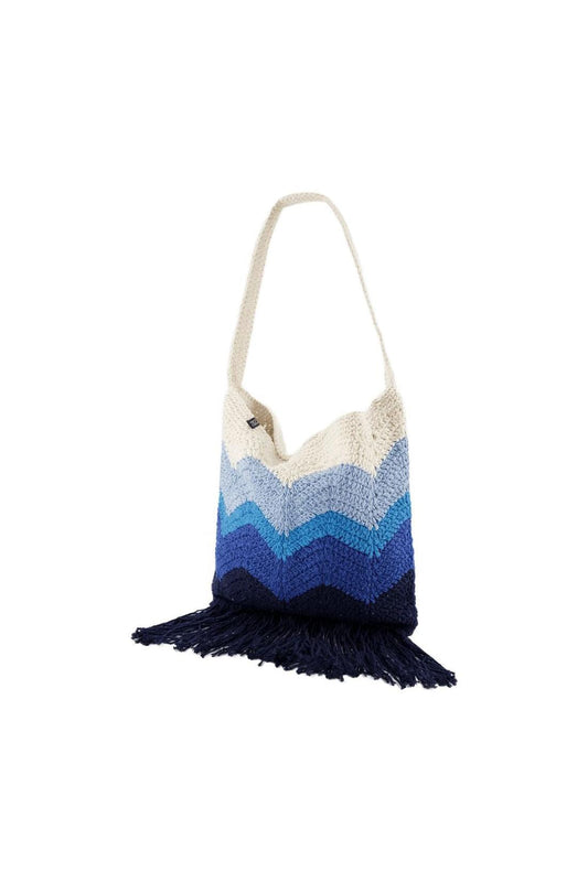 Priya Hobo Bag - Nannacay - Blue - Cotton