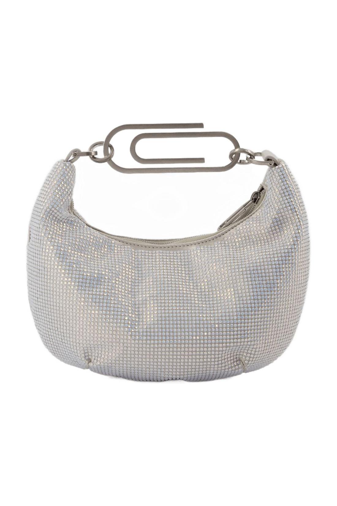 Tasche Binder Clip 20 in Strass / blau