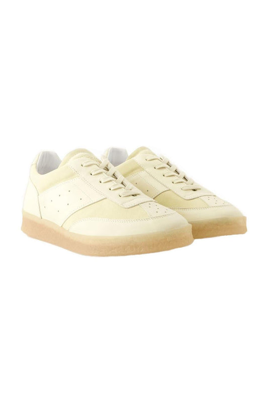 Sneakers - MM6 Maison Margiela - Leder - Beige/Weiß