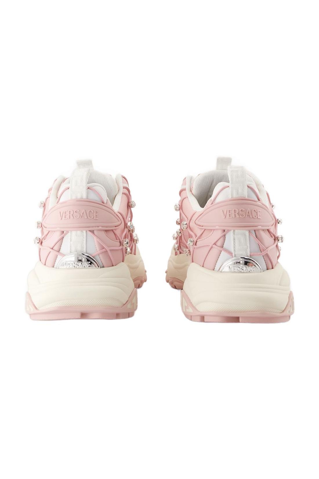 Sneakers - Versace - Leder - Rosa
