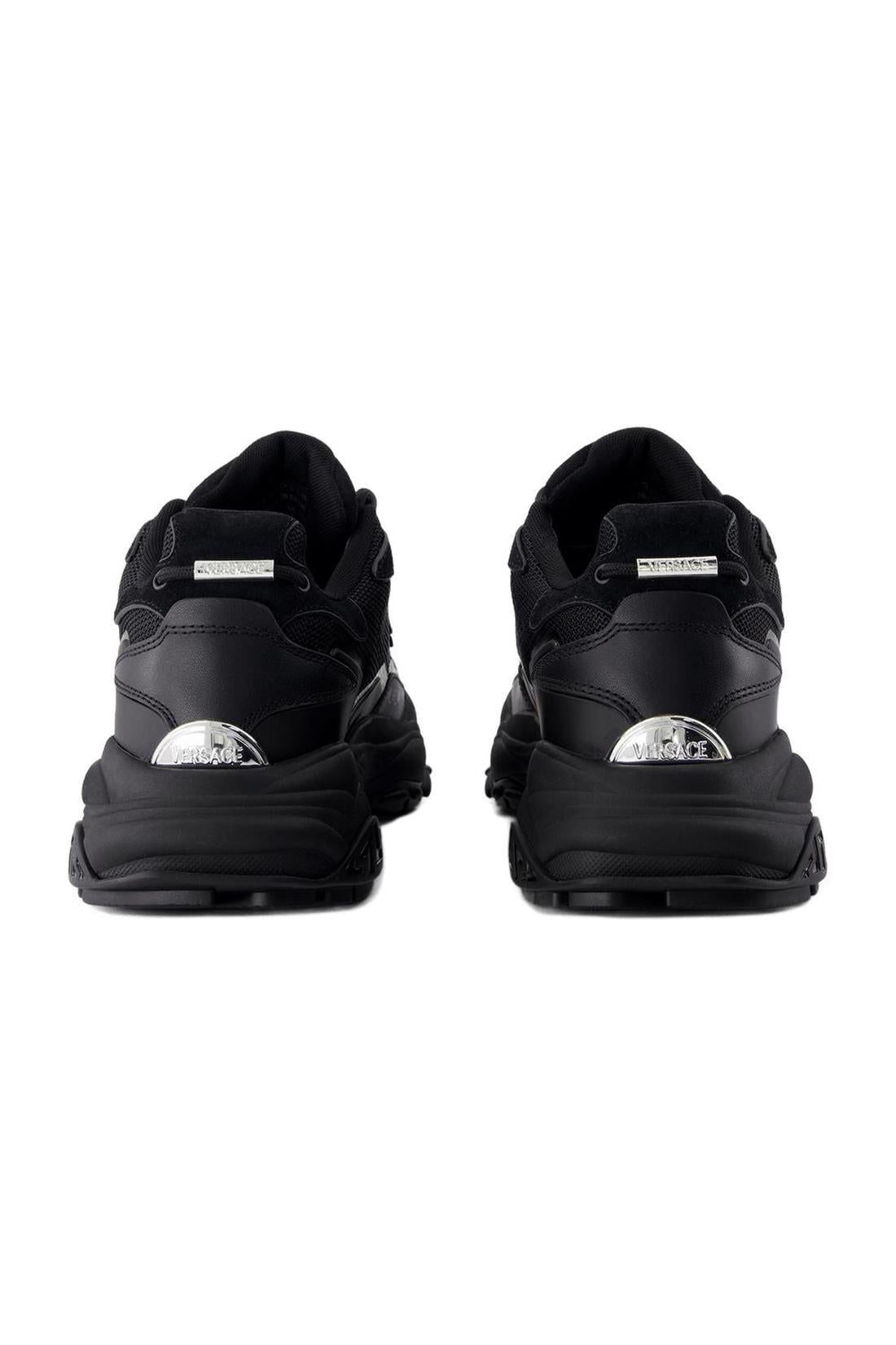 Sneakers - Versace - Leder - Schwarz