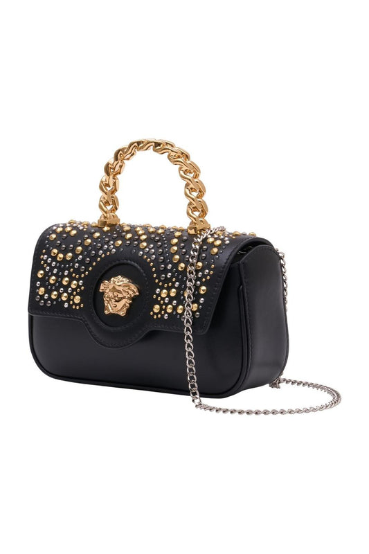 Mini Handtasche - Versace - Leder - Schwarz