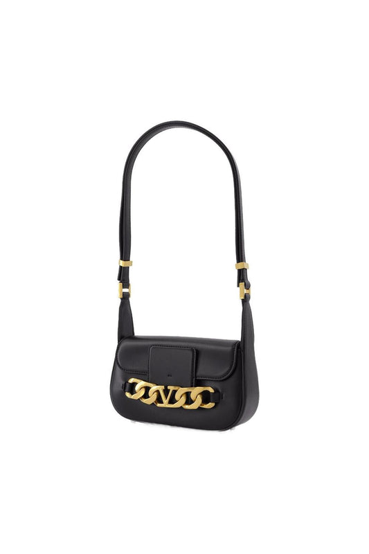 Vlogo Chain Small Ledertasche Schwarz