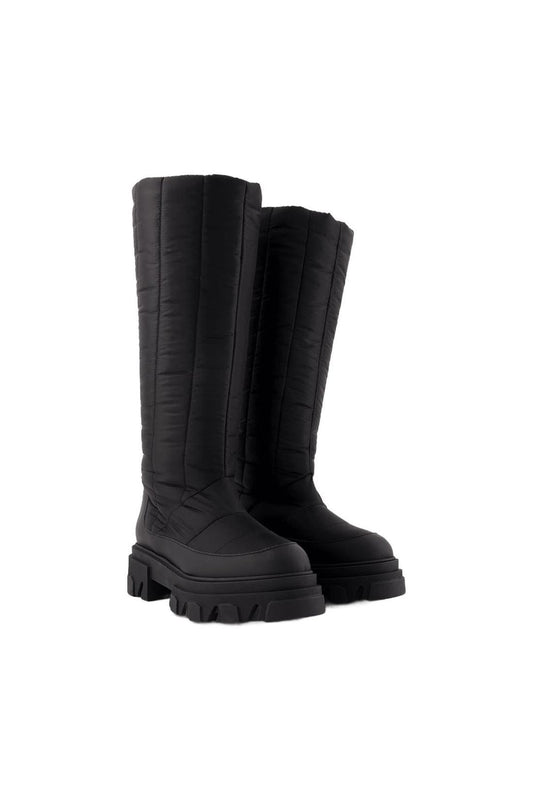 Tall Puffer Stiefeletten aus Poly Schwarz
