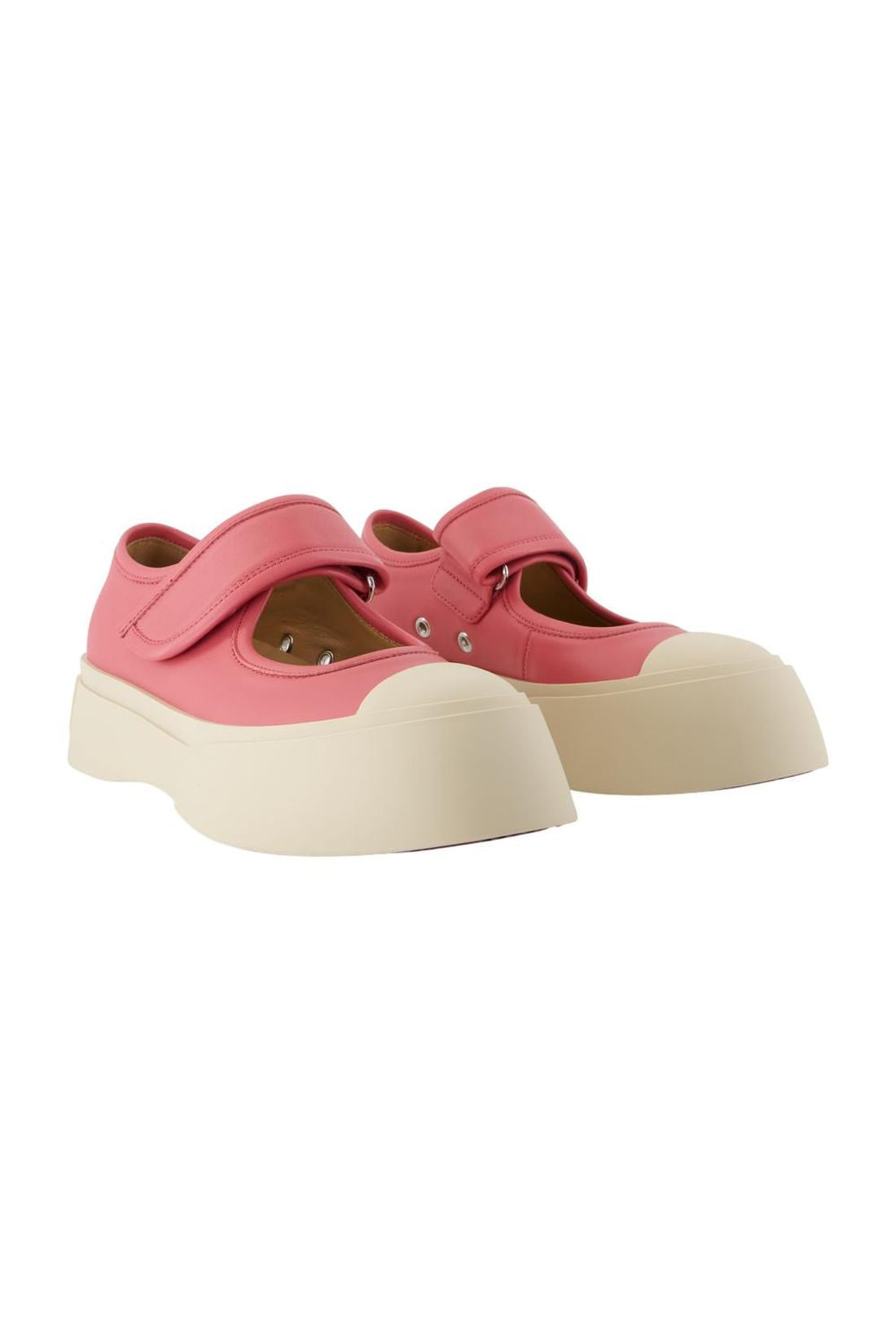 Mary Jane Ballerinas - Marni - Leder - Rosa