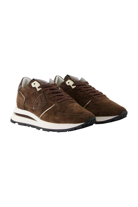 Sneakers Tropez Haute Low - Philippe Model - Leder - Braun