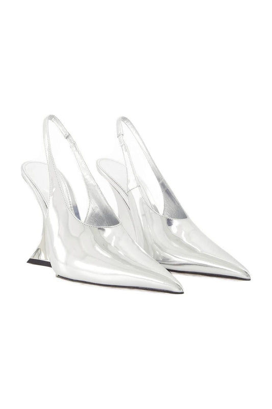 Nina Slingback Pumps - Paris Texas - Leder - Silber