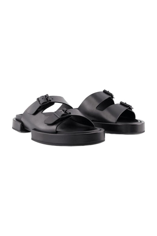 Block Henri Sandals - Ann Demeulemeester - Black - Leather