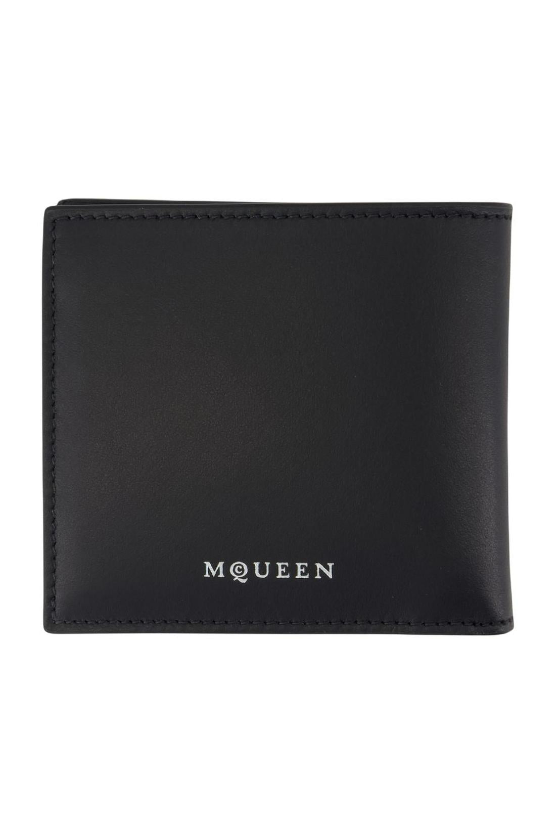 Bi Fold Cc Brieftasche - Alexander McQueen - Leder - Schwarz