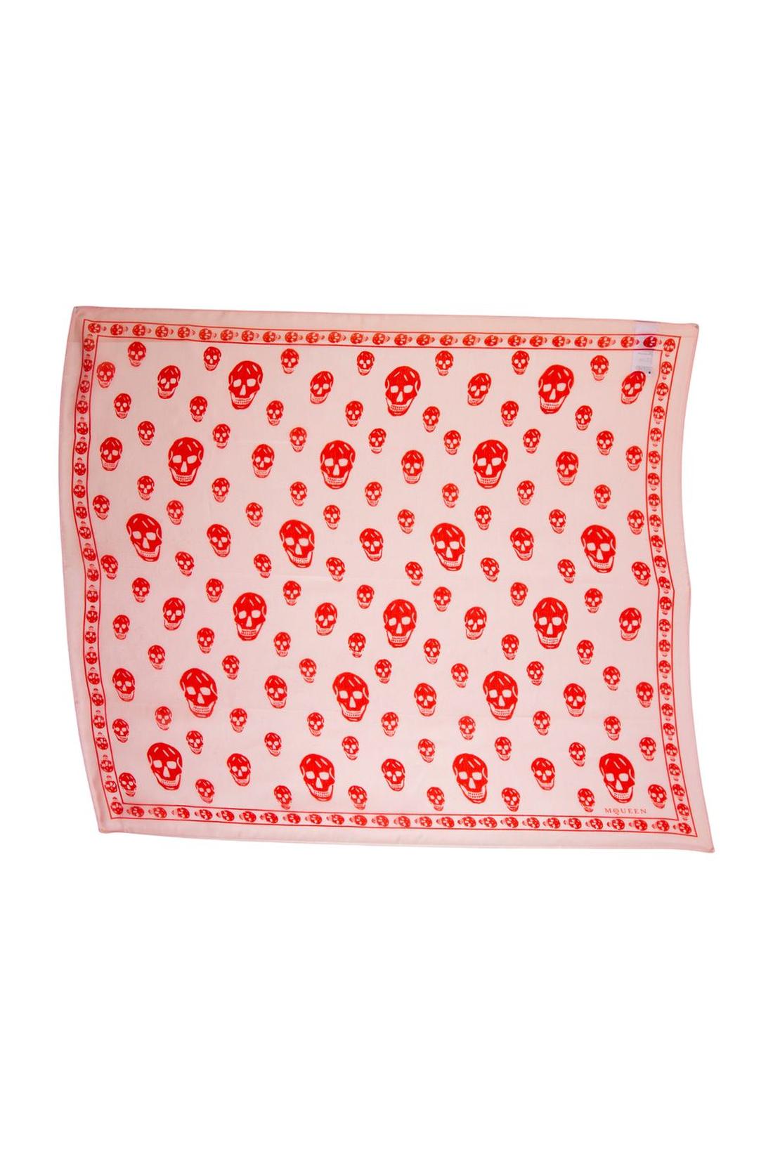 Schal Skull - Alexander McQueen - Seide - Rosa