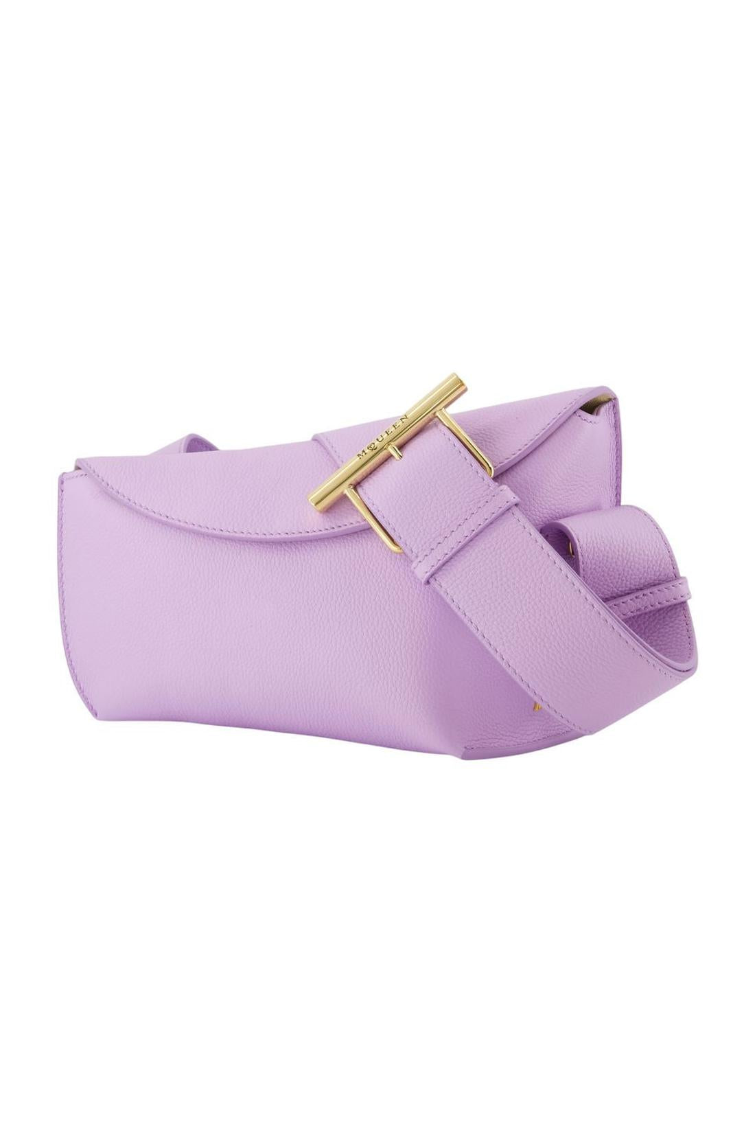 T-Bar Sling Schultertasche - Alexander McQueen - Leder - Violett