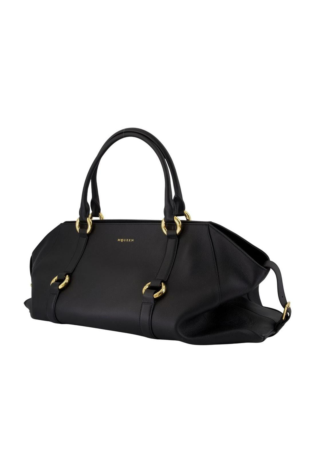 Farringdon Maxi Handtasche - Alexander McQueen - Leder - Schwarz