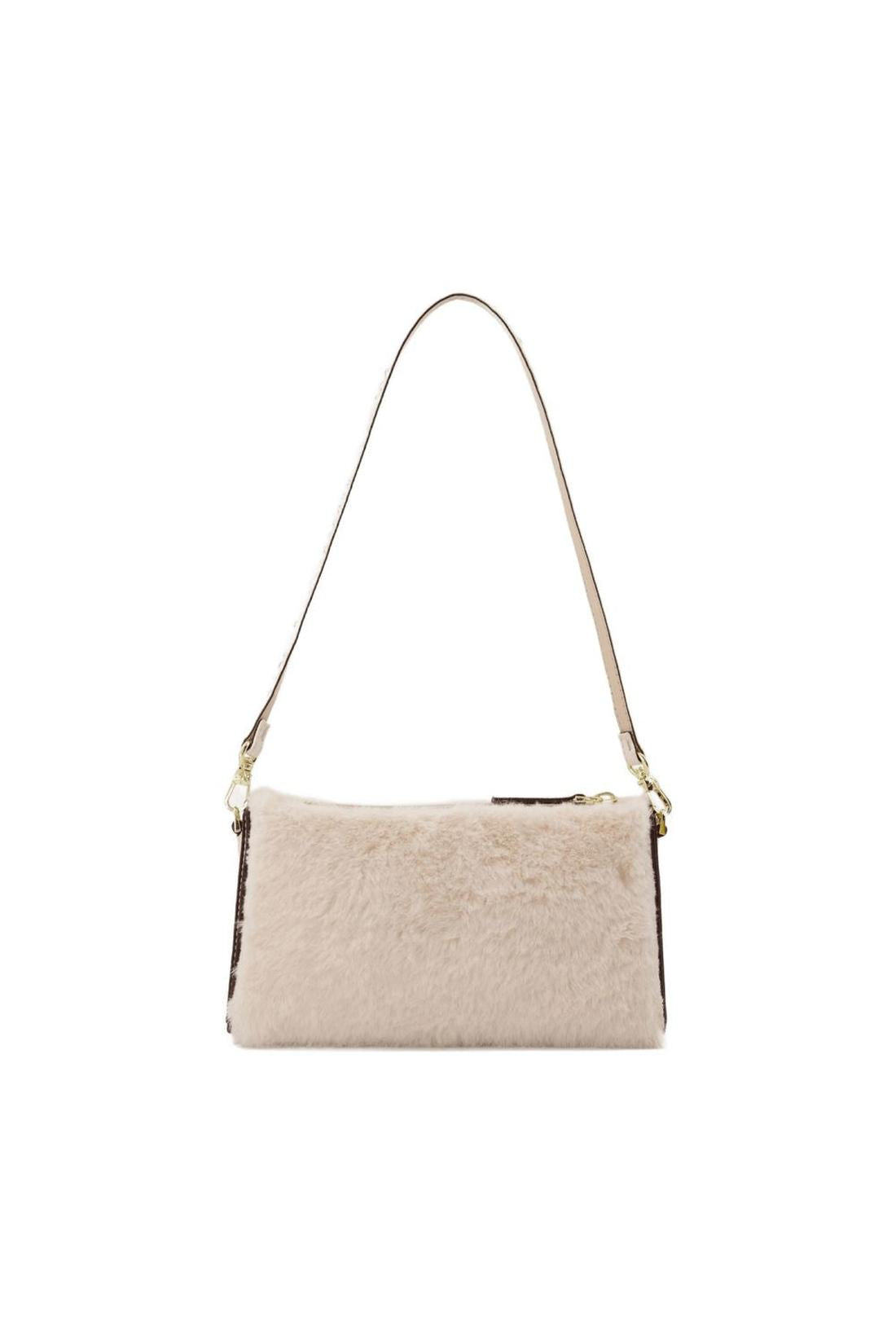 Mini Prism Bag aus Elfenbeinfarben Leder