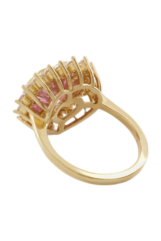 Ring N-Dia Heart 1 aus rosa/Silber vergoldet