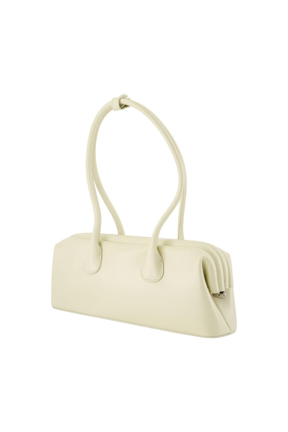 Boat Wide Schultertasche - Osoi - Leder - Weiß