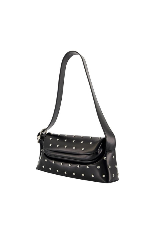Folder Brot Schultertasche - Osoi - Leder - Schwarz