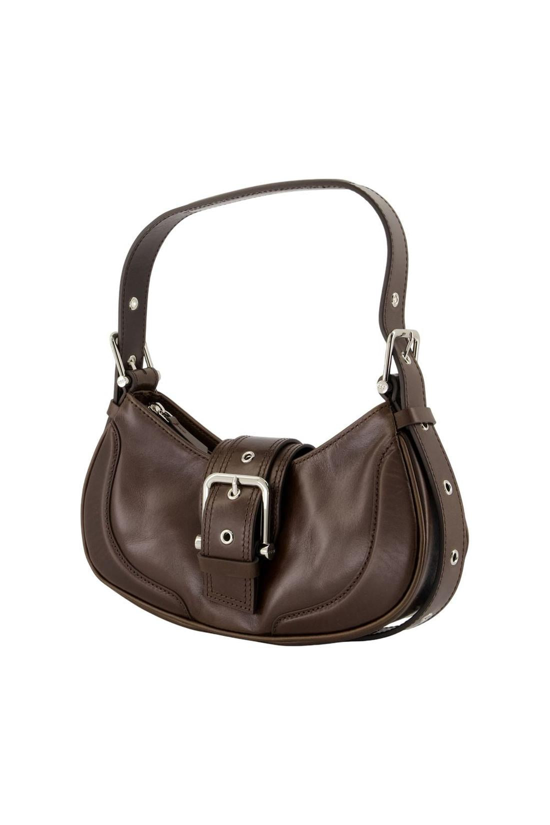 Hobo Brocle Schultertasche - Osoi - Leder - Braun