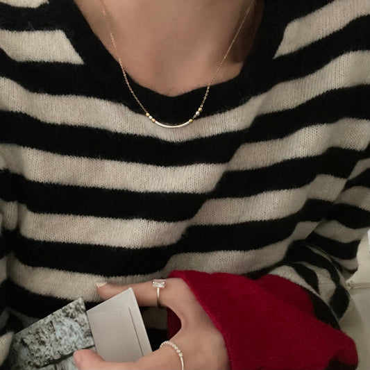 Two-Tone Smiley Necklace