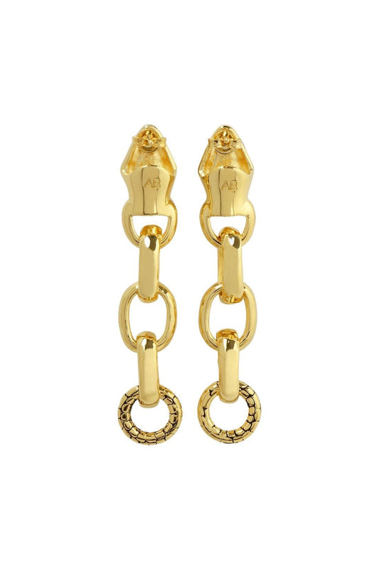 Ohrringe Tao aus blauem Metall