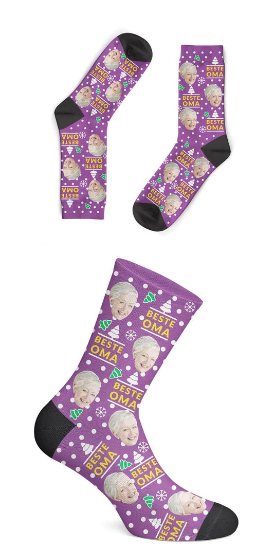 Personalisierte Christmas Oma Socken