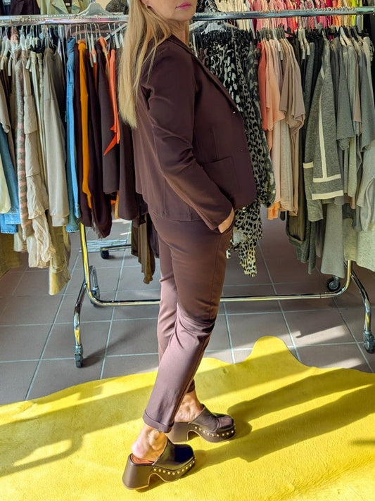 Blazer Viskose Nylon Braun Moro Größe L - L804-1900