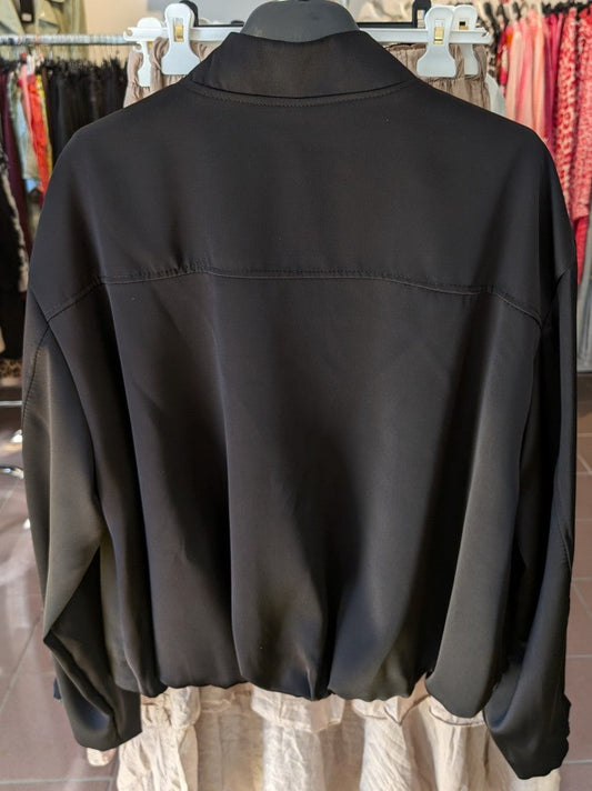 Bomberjacke leichter Blouson Schwarz One Size - von DOLCE VITA 18052