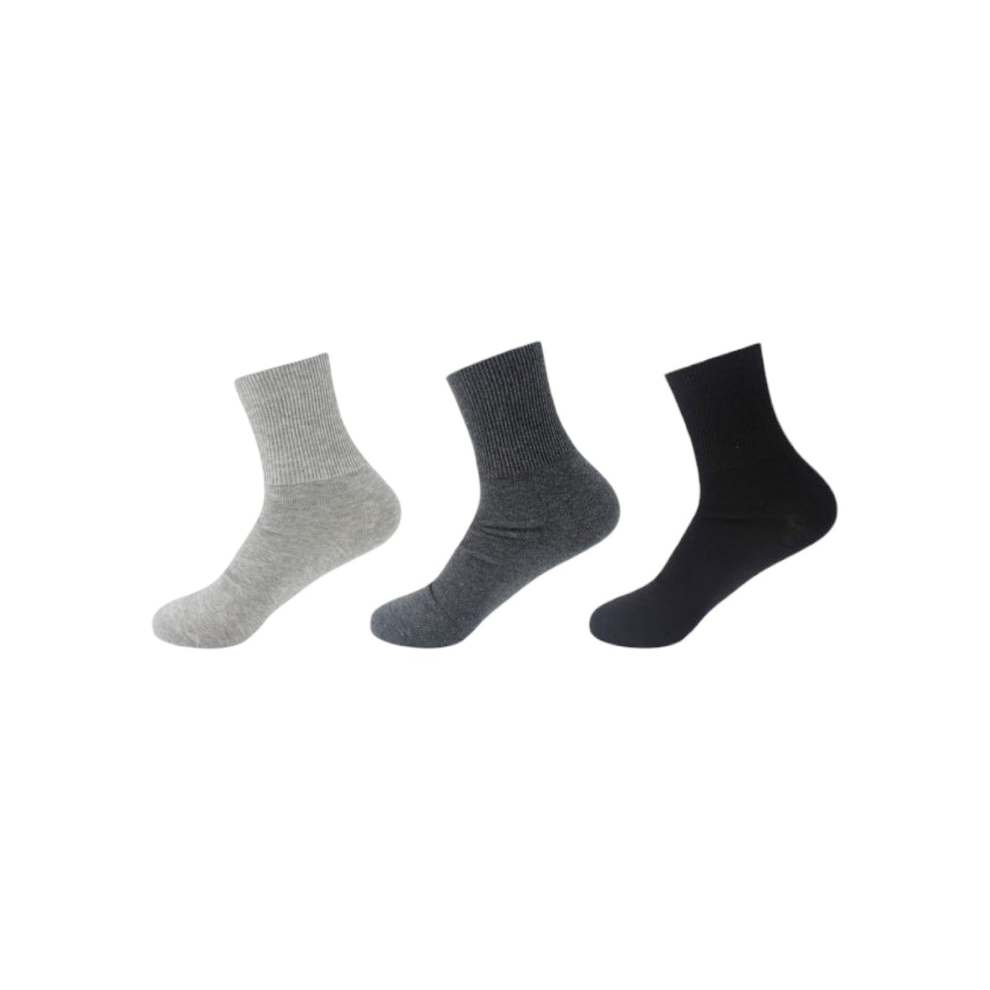 3er Pack Damen Socken Baumwolle » 3 Paar Premium Kurzsocken » Kurzschaft MED + DIA » Venenfreundlich ohne Gummibund