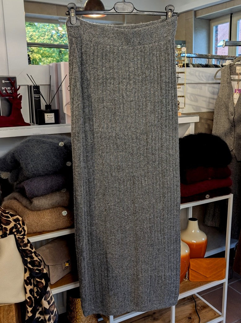 Feinstrick Rock Lang aus 50% Viskose 50% Nylon in Anthrazit Grau One Size - von EFFENY