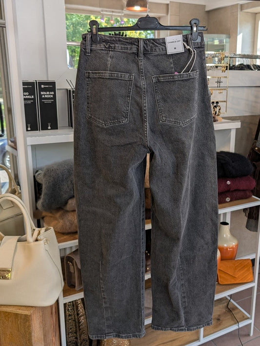 Hose Jeans Balloon Wide Leg Anthrazit Dunkelgrau - von CHANCE OFF CHP8524