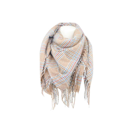 Winter Damen Schal Cashmera » Fransenschal 105cm x 100cm » Winterschal I Damenschal Soft Tartan