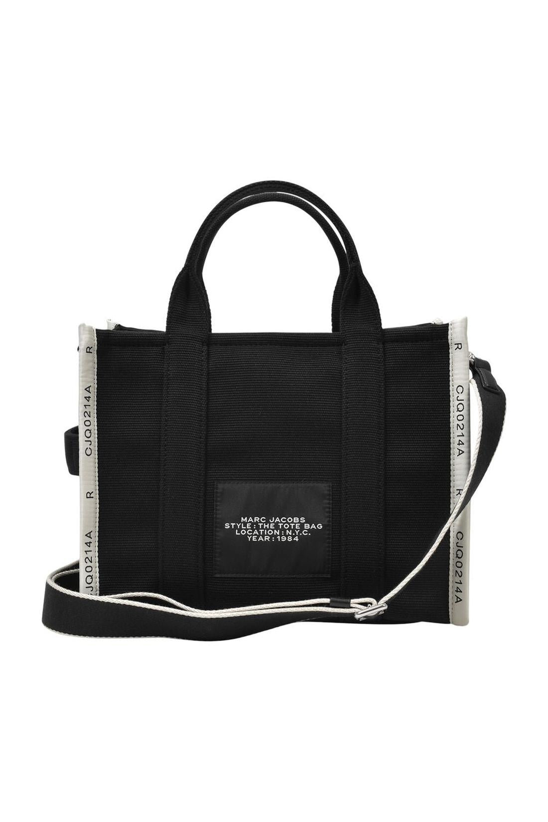 The Medium Tote Tasche aus schwarzem Canvas